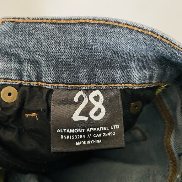 🍒‎ Altamont Feliz Denim A 989 Classic Straight Jeans Y2K Skater Size 28 Dark - Picture 7 of 9